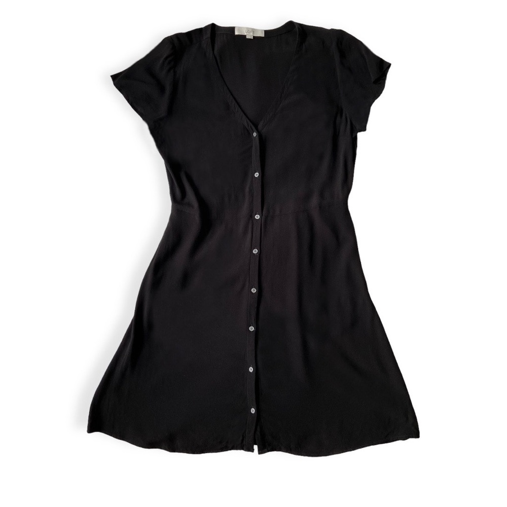 Loft Button Down Flutter Dress - Picture 8 of 10
